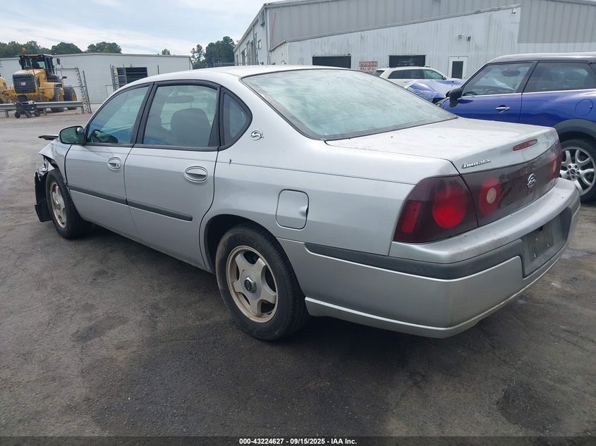 2003 Chevrolet Impala silver sedan gasoline 2G1WF52E839199347 photo #4