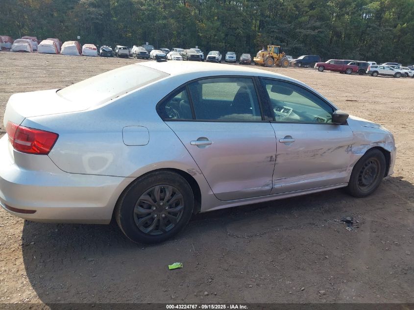 2015 Volkswagen Jetta 2.0L S VIN: 3VW2K7AJ7FM410218 Lot: 43224767