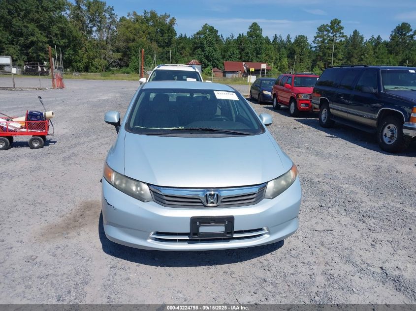 2012 Honda Civic Lx VIN: 2HGFB2F53CH572264 Lot: 43224798