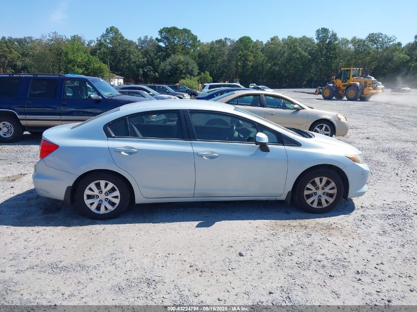 2012 Honda Civic Lx VIN: 2HGFB2F53CH572264 Lot: 43224798