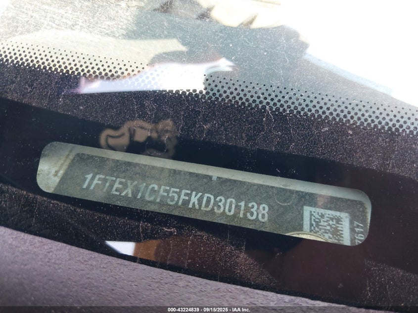 2015 FORD F-150 XL 1FTEX1CF5FKD30138