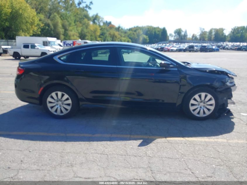 2015 Chrysler 200 Lx VIN: 1C3CCCFB9FN589693 Lot: 43224880