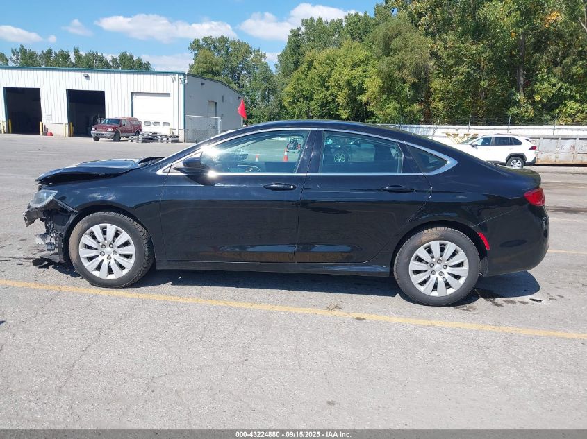 2015 Chrysler 200 Lx VIN: 1C3CCCFB9FN589693 Lot: 43224880