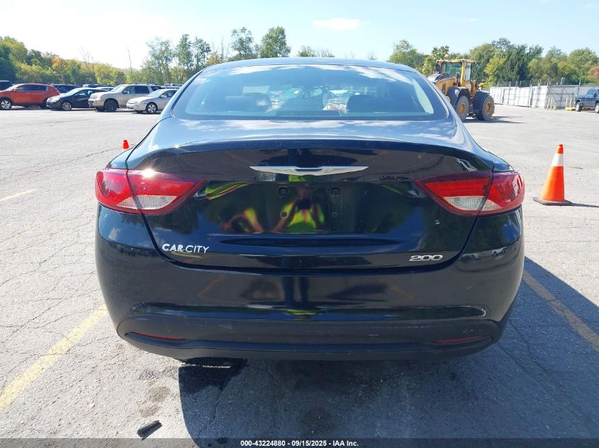 2015 Chrysler 200 Lx VIN: 1C3CCCFB9FN589693 Lot: 43224880