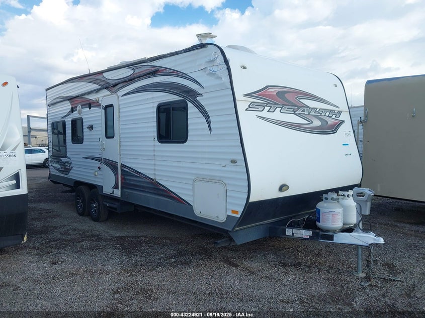 4X4TSFX20EC011713 2014 Forest River Stealth 2212 Toy Hauler Travel Trailer auction photo 1