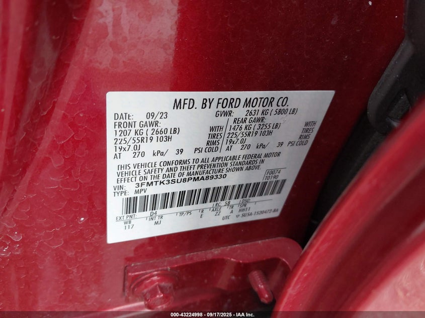 2023 FORD MUSTANG MACH-E PREMIUM - 3FMTK3SU8PMA89330