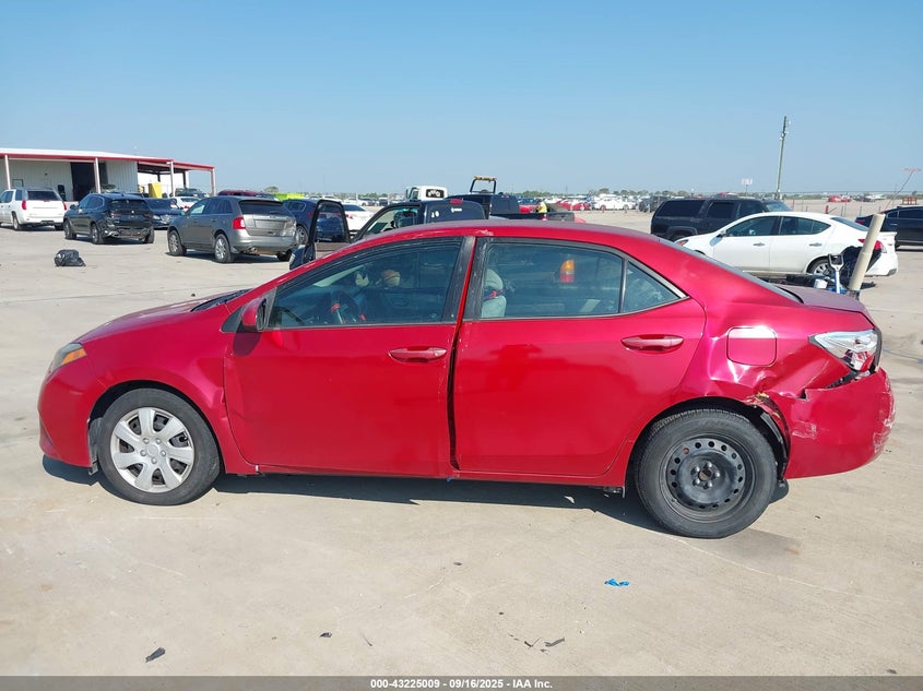 2016 Toyota Corolla Le VIN: 5YFBURHE5GP430267 Lot: 43225009