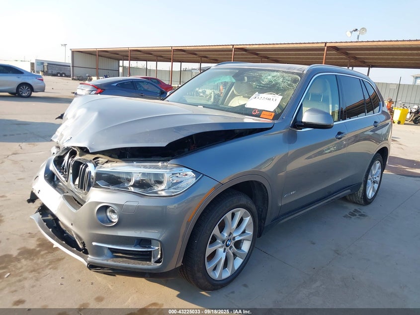 2015 BMW X5 xDrive35I grey suv gasoline 5UXKR0C56F0K64482 photo #3