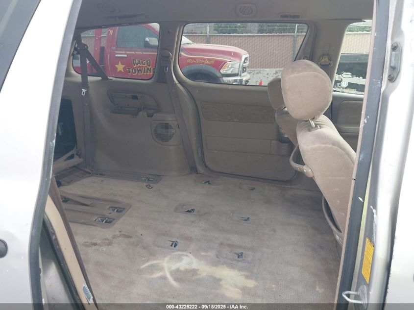 2001 Toyota Sienna Xle VIN: 4T3ZF13C31U332108 Lot: 43225222