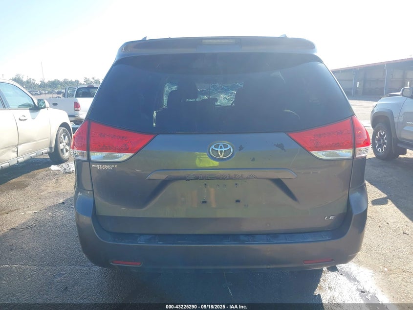 2012 Toyota Sienna Le V6 8 Passenger VIN: 5TDKK3DC3CS179774 Lot: 43225290