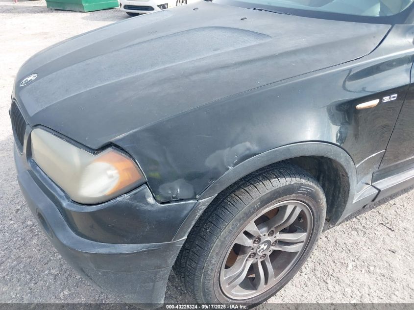 2004 BMW X3 3.0I VIN: WBXPA934X4WA61847 Lot: 43225324