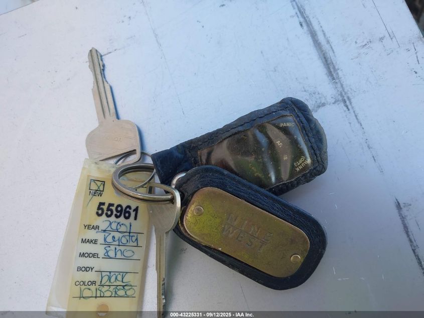 2001 Toyota Echo VIN: JTDAT123010183488 Lot: 43225331