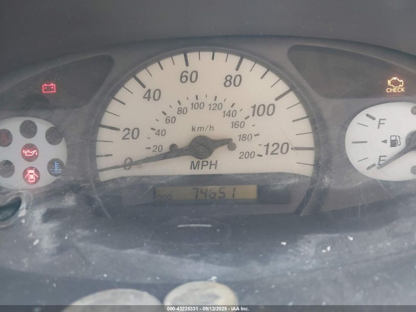 2001 Toyota Echo VIN: JTDAT123010183488 Lot: 43225331