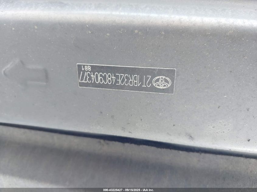 2008 Toyota Corolla S VIN: 2T1BR32E48C904377 Lot: 43225427