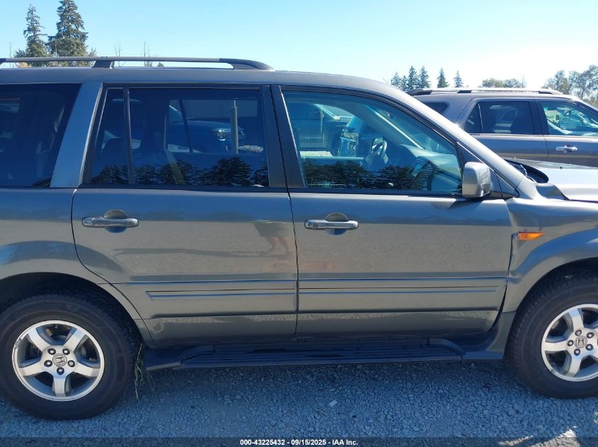 2007 Honda Pilot Ex-L VIN: 2HKYF18717H519063 Lot: 43225432