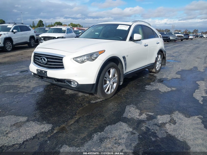 Vin: jn8cs1mw5em412883, lot: 43720004, infiniti qx70 20142