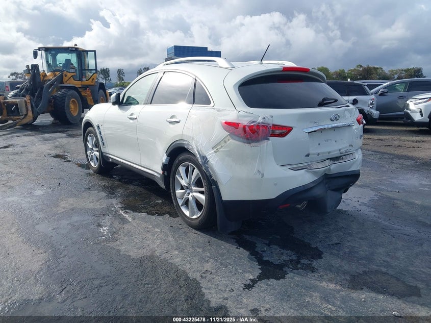 Vin: jn8cs1mw5em412883, lot: 43720004, infiniti qx70 20143