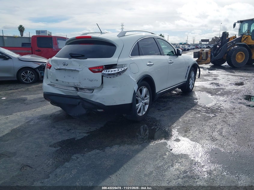 Vin: jn8cs1mw5em412883, lot: 43720004, infiniti qx70 20144