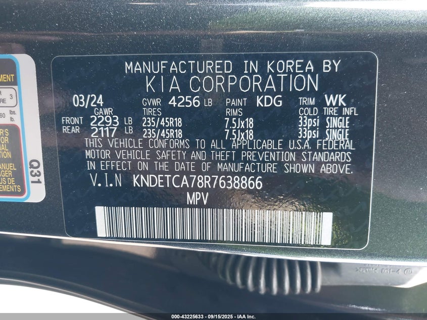 2024 KIA SELTOS SX TURBO - KNDETCA78R7638866