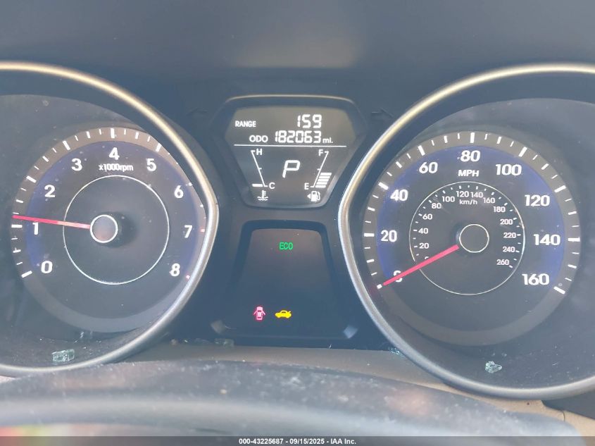 2013 Hyundai Elantra Gls/Limited VIN: 5NPDH4AEXDH215986 Lot: 43225687