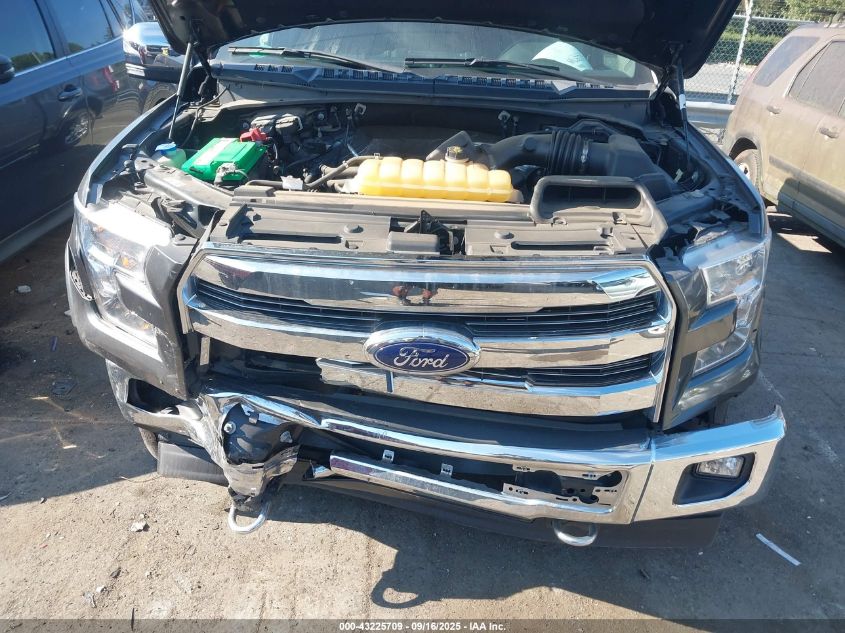 2017 Ford F-150 Lariat VIN: 1FTEW1EF5HFA81352 Lot: 43225709