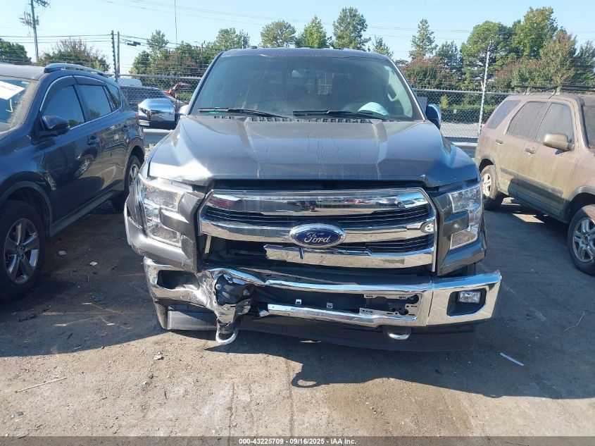 2017 Ford F-150 Lariat VIN: 1FTEW1EF5HFA81352 Lot: 43225709