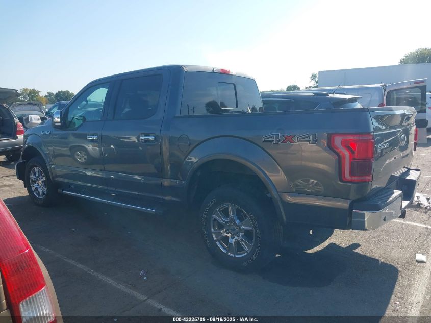2017 Ford F-150 Lariat VIN: 1FTEW1EF5HFA81352 Lot: 43225709