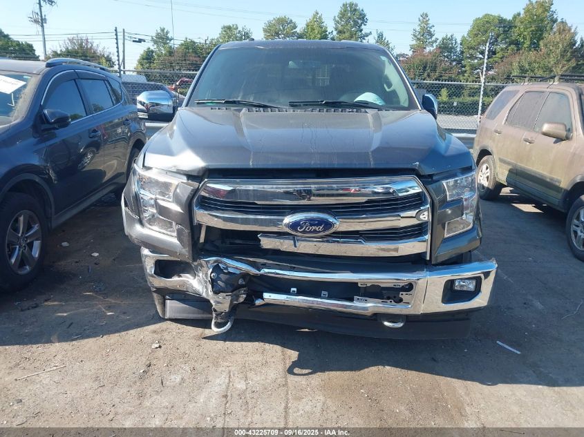 2017 Ford F-150 Lariat VIN: 1FTEW1EF5HFA81352 Lot: 43225709