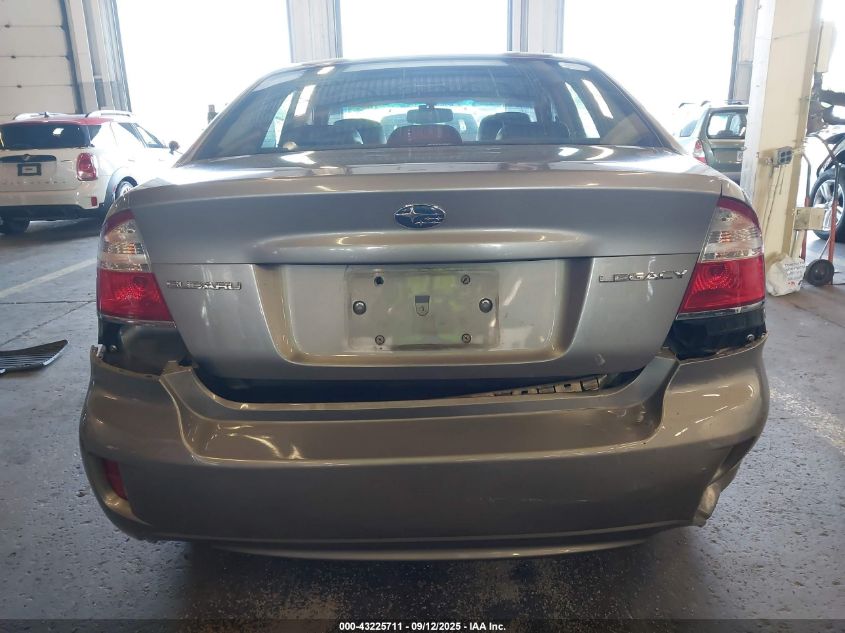 2008 Subaru Legacy 2.5I Limited VIN: 4S3BL626287221395 Lot: 43225711
