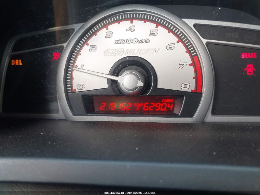 2008 Honda Civic Si/Si Mugen VIN: 2HGFA55568H705452 Lot: 43225748