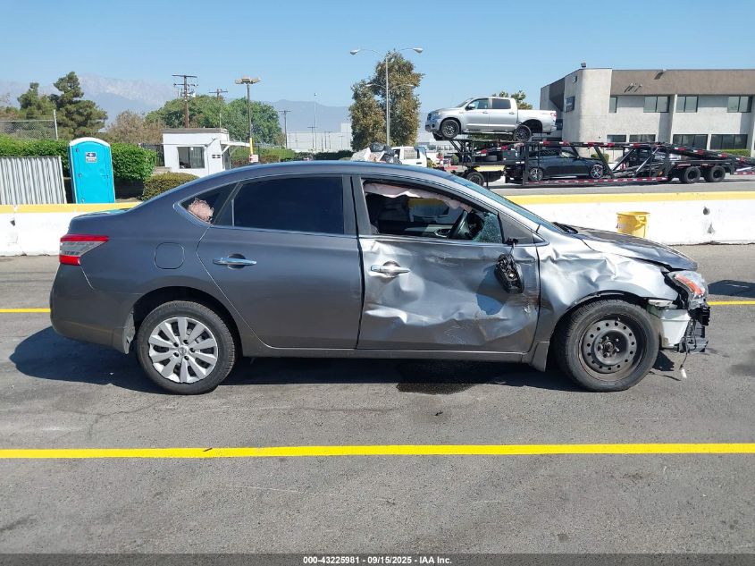 2015 Nissan Sentra Sv VIN: 3N1AB7AP9FL676822 Lot: 43225981