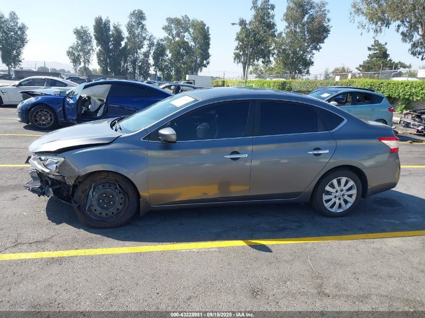 2015 Nissan Sentra Sv VIN: 3N1AB7AP9FL676822 Lot: 43225981