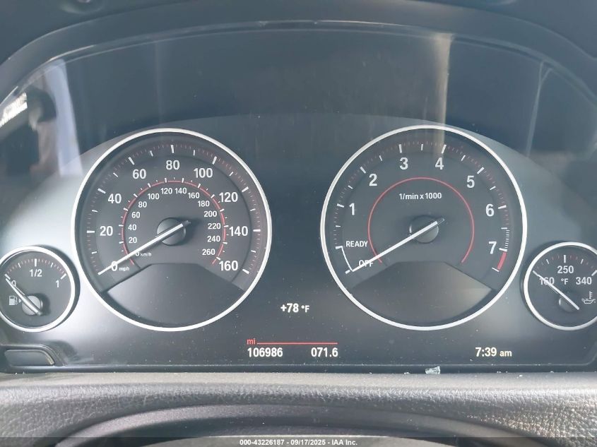 2015 BMW 328I VIN: WBA3C1C50FK124071 Lot: 43226187