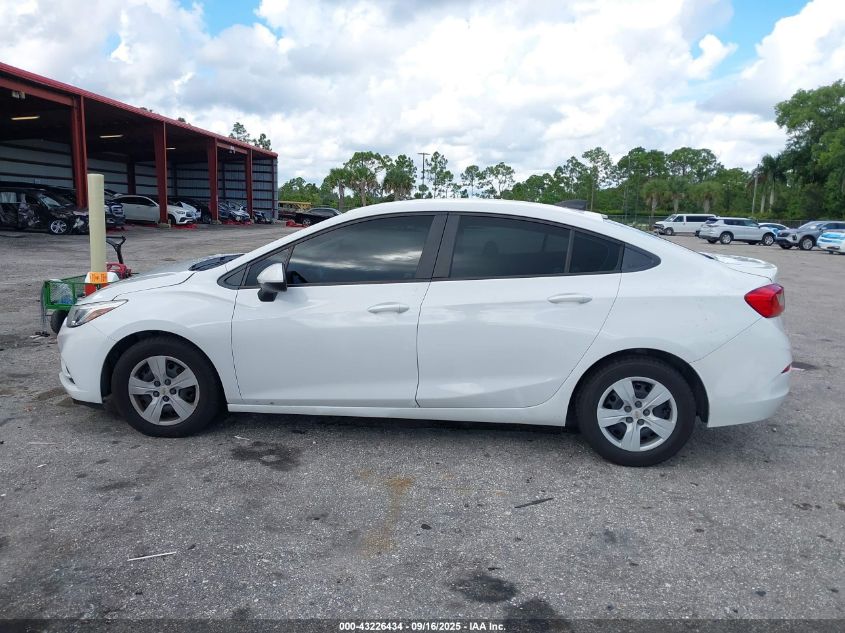 2018 Chevrolet Cruze Ls Auto VIN: 1G1BC5SM6J7191924 Lot: 43226434
