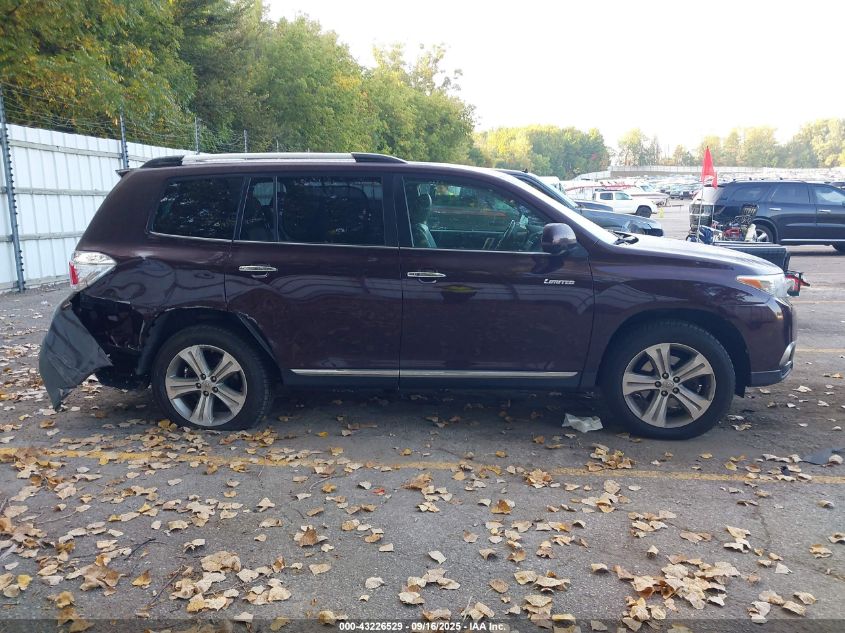 2012 Toyota Highlander Limited V6 VIN: 5TDDK3EH8CS127088 Lot: 43226529