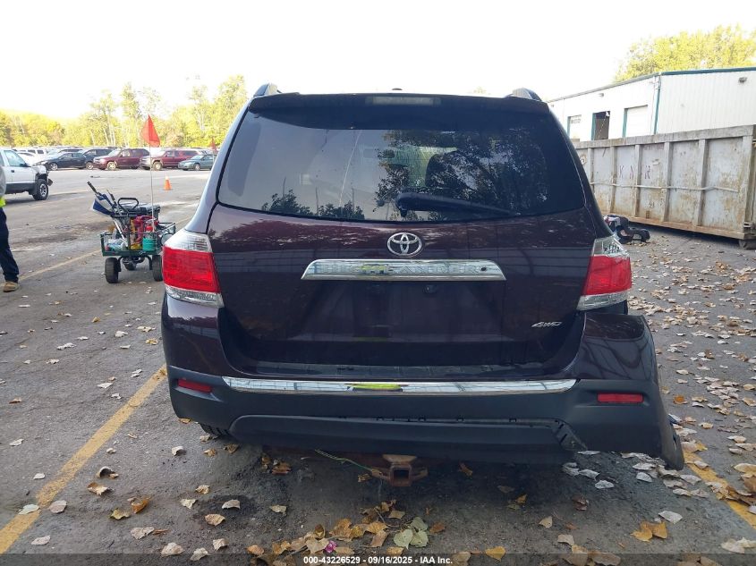 2012 Toyota Highlander Limited V6 VIN: 5TDDK3EH8CS127088 Lot: 43226529