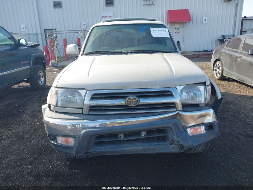 2000 Toyota 4Runner Sr5 V6 VIN: JT3HN86R5Y0295525 Lot: 43226581