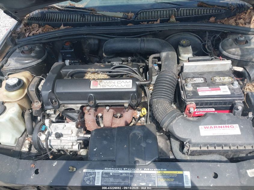 2000 Saturn Sl2 VIN: 1G8ZK5275YZ158764 Lot: 43226592