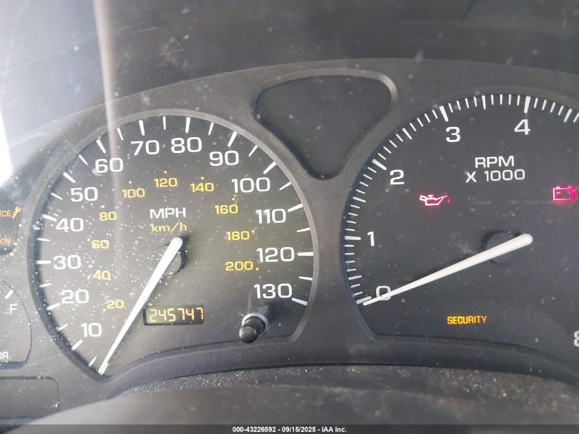 2000 Saturn Sl2 VIN: 1G8ZK5275YZ158764 Lot: 43226592