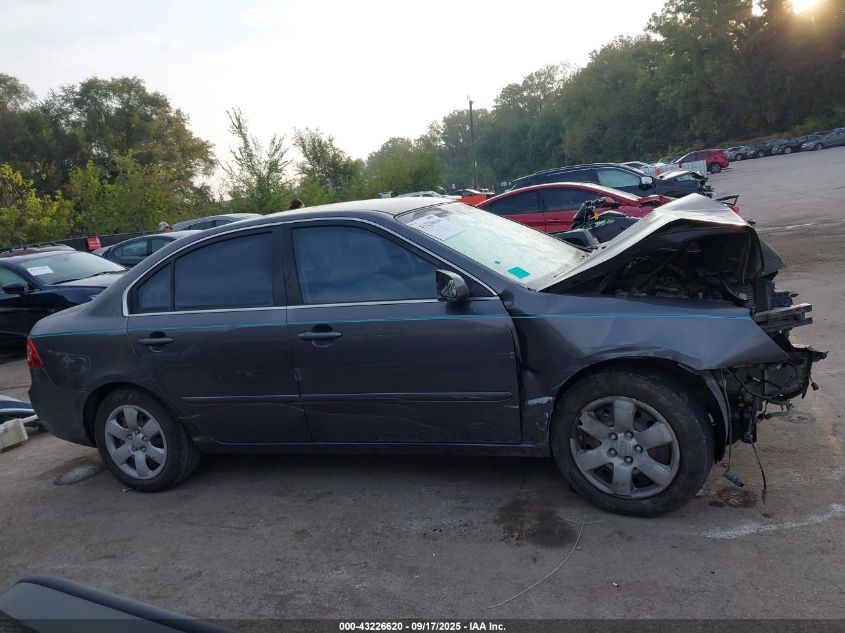 2008 Kia Optima Lx VIN: KNAGE123185266703 Lot: 43226620