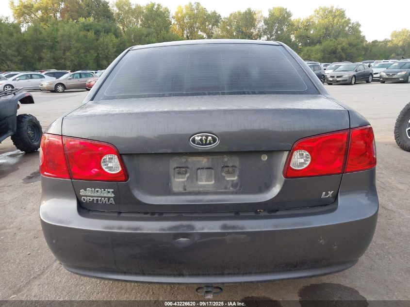 2008 Kia Optima Lx VIN: KNAGE123185266703 Lot: 43226620