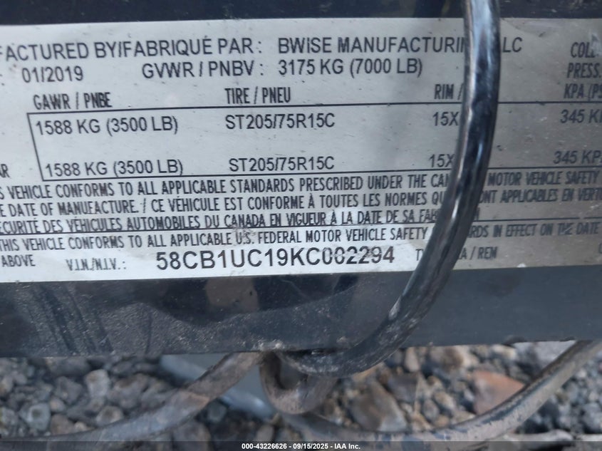 58CB1UC19KC002294 2019   photo no. 9