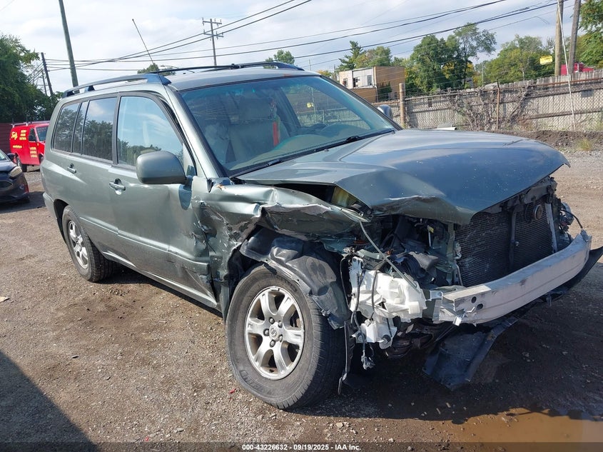 2007 Toyota Highlander V6 green other gasoline JTEHP21A470211807 photo #1