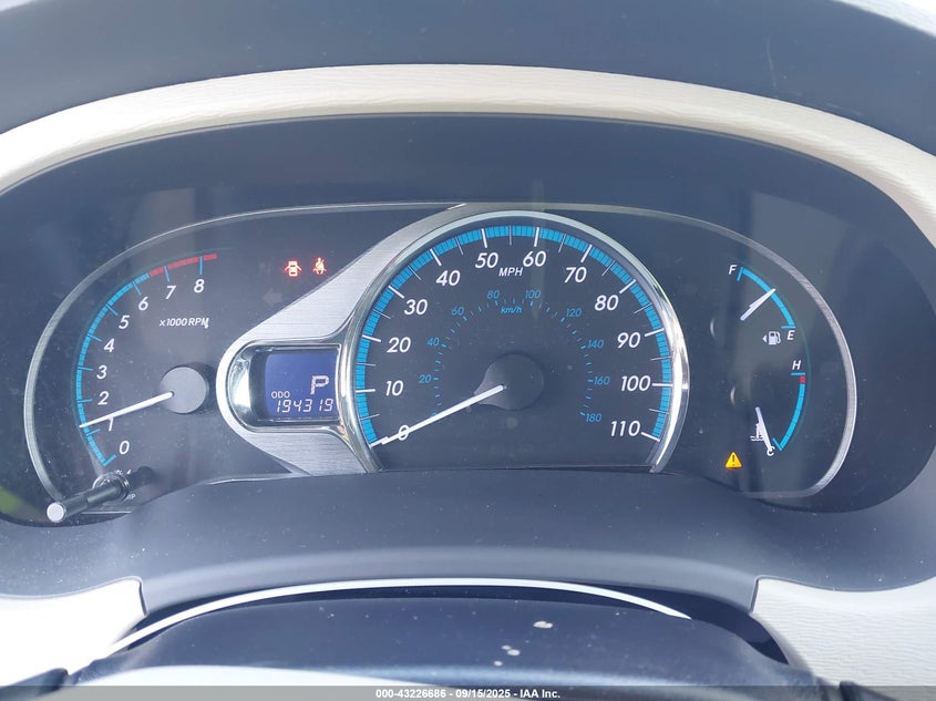 2011 Toyota Sienna Xle V6 VIN: 5TDYK3DC1BS030854 Lot: 43226686