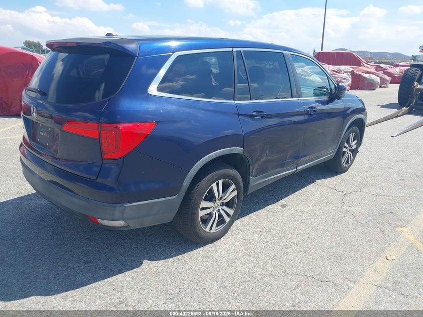 Vin: 5fnyf5h38gb021834, lot: 43721219, honda pilot ex 20164