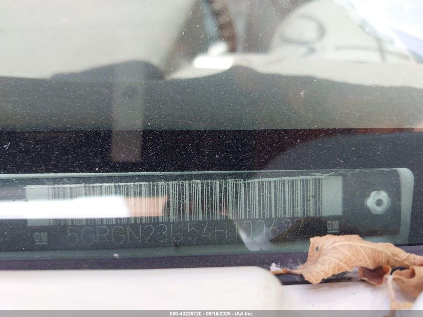 2004 Hummer H2 VIN: 5GRGN23U54H100627 Lot: 43226720