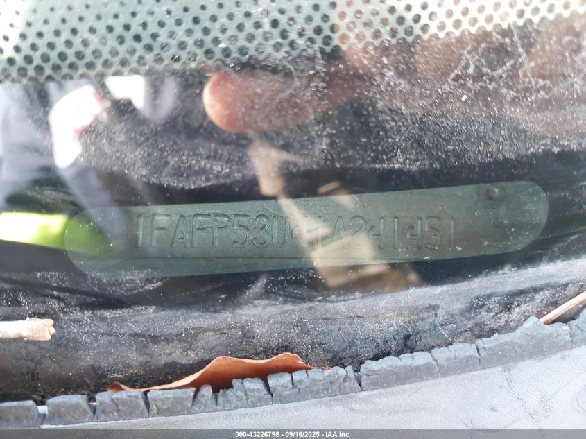 2001 Ford Taurus Se VIN: 1FAFP53U41A241451 Lot: 43226796