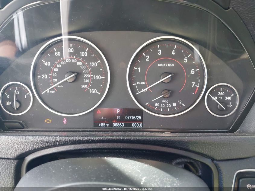 2012 BMW 328I VIN: WBA3A5C55CF349183 Lot: 43226852