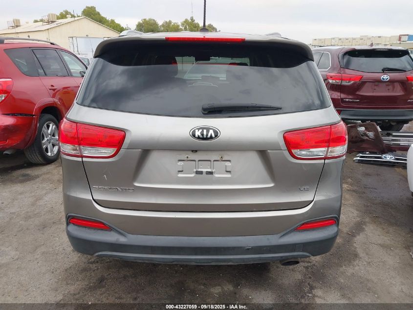 2016 Kia Sorento 3.3L Lx VIN: 5XYPGDA50GG158161 Lot: 43227059