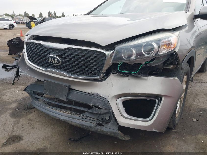 2016 Kia Sorento 3.3L Lx VIN: 5XYPGDA50GG158161 Lot: 43227059